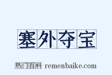 塞外夺宝是什么意思的图片